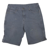 DICKIES Mens Shorts Blue Casual L W36 Cotton Blend Durable Workwear Pocket