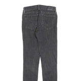 LEVI'S 711 Womens Jeans Black Slim Skinny Denim Medium W26 L32 Classic Fit Zip