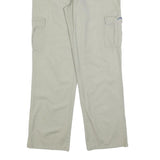 NASTY Womens Cotton Blend Beige Regular Cargo Trousers W32 L32 Casual Utility