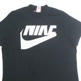 NIKE Womens Black Graphic T-Shirt XL Short Sleeve Crew Neck Cotton Blend