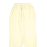 Womens Joggers Yellow UK 14 W23 L30 Relaxed Tapered Polyester Casual Wear