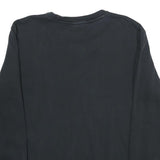 PUMA Mens Black Cotton Blend Crew Neck M Logo Sweatshirt Pullover Casual