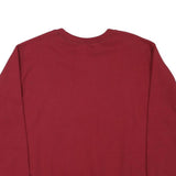 GILDAN Mens Maroon Sweatshirt Crew Neck XL Plain Cotton Blend Pullover