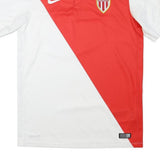 NIKE AS Monaco 2014-15 Home Mens Red & White Football Shirt S Short Sleeve
