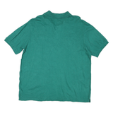 CHAPS Mens Green Plain XL Cotton Polo Shirt Short Sleeve Classic Fit