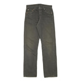 LEVI'S 501 Mens Jeans Grey Regular Straight Denim Medium W28 L31 Classic Button