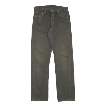 LEVI'S 501 Mens Jeans Grey Regular Straight Denim Medium W28 L31 Classic Button