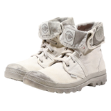 PALLADIUM Ankle Boots Beige Canvas Womens UK 7
