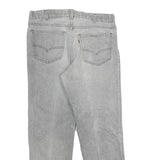 LEVI'S Mens Jeans Grey Slim Straight Denim Medium W36 L30 Classic Style