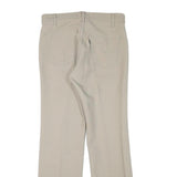 LEVI'S Mens Beige Regular Straight Trousers W30 L29 Classic Zip Polyester