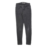 LEVI'S 535 Womens Jeans Black Slim Skinny Denim W27 L30 Classic Fit Zip