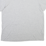 LACOSTE Mens Grey Plain Cotton Blend T-Shirt XL Crew Neck Short Sleeve Casual