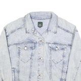 WILD FABLE Womens Light Blue Cotton Denim Jacket L Classic Button Closure