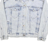 WILD FABLE Womens Light Blue Cotton Denim Jacket L Classic Button Closure