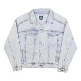 WILD FABLE Womens Light Blue Cotton Denim Jacket L Classic Button Closure