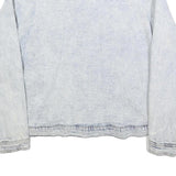 WILD FABLE Womens Light Blue Cotton Denim Jacket L Classic Button Closure