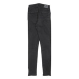 LEVI'S 721 Womens Jeans Black Slim Skinny Denim Medium W26 L30 Stretch