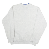 HILTON Womens Grey & Blue Chicago's Finest Crew Neck L Cotton Pullover