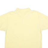 CHAPS RALPH LAUREN Mens Yellow Short Sleeve Plain M Cotton Blend Polo Shirt