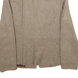 BRAZILIA Womens Beige Wool Jacket S Button Plain Classic Tailored Stylish