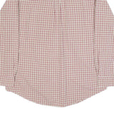CHAPS Mens Cream & Red Checked Shirt XL Classic Button Down Collar Long Sleeve