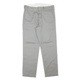 CARHARTT Mens Cotton Blend Grey Regular Straight Trousers W34 L30 Workwear Zip