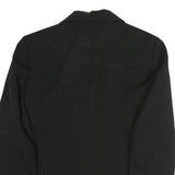 ZARA Womens Black Classic Jacket L Polyester Blend Button Plain Tailored