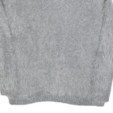 ELLEN AMBER Womens Grey Plain Jumper Crew Neck Basic Knit M Casual Knitwear