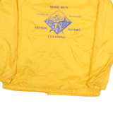 AUGUSTA Mens Yellow Polyester Button Jacket M Plain Casual Lightweight