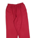 ALFRED DUNNER Womens Polyester Red Relaxed Straight Trousers W28 L28 Comfortable