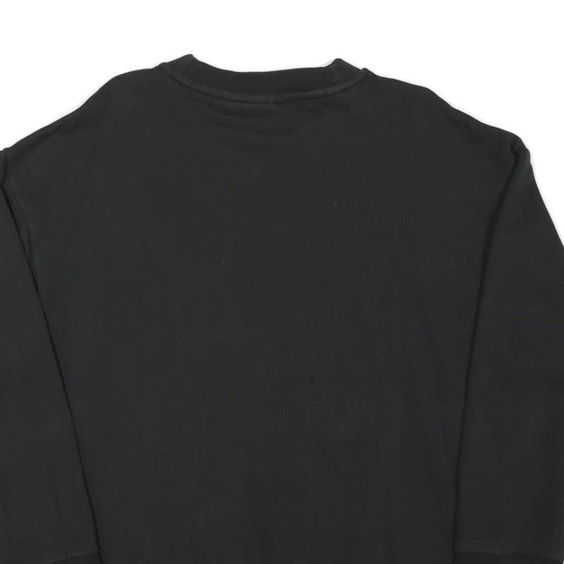 ADIDAS Mens Black Crew Neck XS Cotton Blend Casual Sweatshirt Pullover