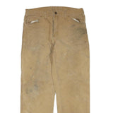 DICKIES Mens Regular Fit Cotton Blend Beige Workwear Trousers W34 L32 Durable