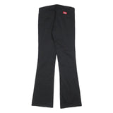 DICKIES Womens Black Slim Bootcut Trousers W28 L32 Workwear Comfort