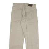 CALVIN KLEIN JEANS Mens Regular Beige Cotton Blend Zip Trousers W30 L29 Casual