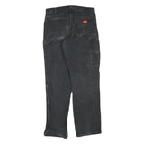 DICKIES Mens Regular Black Cotton Blend Jeans W34 L31 Workwear Zip Closure