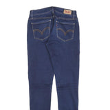 LEVI'S 524 Womens Jeans Blue Slim Skinny Denim Medium W27 L32 Stylish Zip