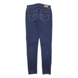 LEVI'S 524 Womens Jeans Blue Slim Skinny Denim Medium W27 L32 Stylish Zip
