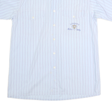 LIBERTY Mens Blue & Red Stripe Short Sleeve Shirt S Cotton Blend Casual