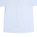LIBERTY Mens Blue & Red Stripe Short Sleeve Shirt S Cotton Blend Casual