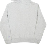 CHAMPION Boys Grey Hoodie L Cotton Blend Pullover Logo Sweatshirt