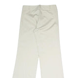 ETE COMME HIVER Womens Cotton Blend White Relaxed Straight Trousers W28 L32
