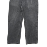 CARHARTT Mens Cotton Blend Black Regular Straight Trousers W32 L25 Workwear