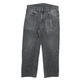 CARHARTT Mens Cotton Blend Black Regular Straight Trousers W32 L25 Workwear