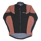 BERGHAUS Mens Black & Rust Outdoor Jacket S Polyester Zip Gore-Tex Waterproof