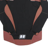 BERGHAUS Mens Black & Rust Outdoor Jacket S Polyester Zip Gore-Tex Waterproof