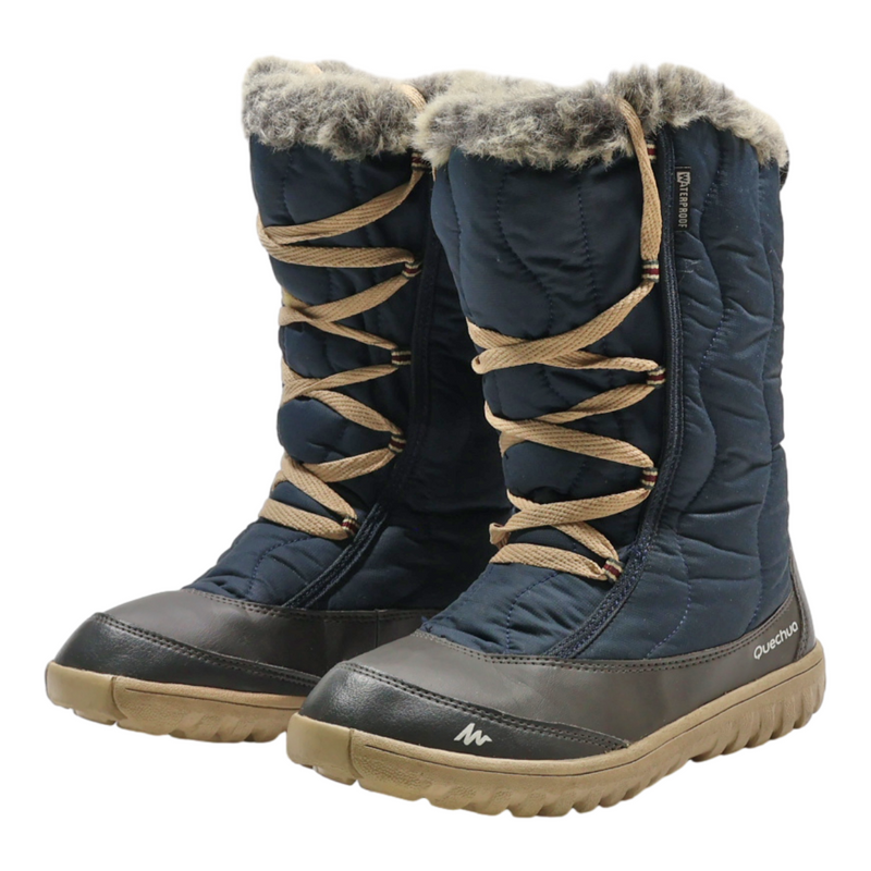 QUECHUA Snow Boots Blue Synthetic Womens UK 3