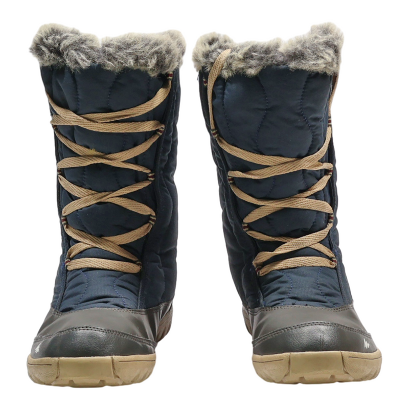 QUECHUA Snow Boots Blue Synthetic Womens UK 3
