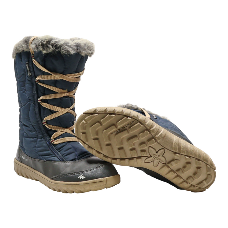 QUECHUA Snow Boots Blue Synthetic Womens UK 3