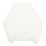 JERZEES Mens White UCLA Crew Neck L Cotton Blend Pullover Sweatshirt