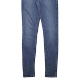 LEVI'S Womens Slim Blue Denim Medium Wash Jeans W27 L31 Cotton Blend Zip